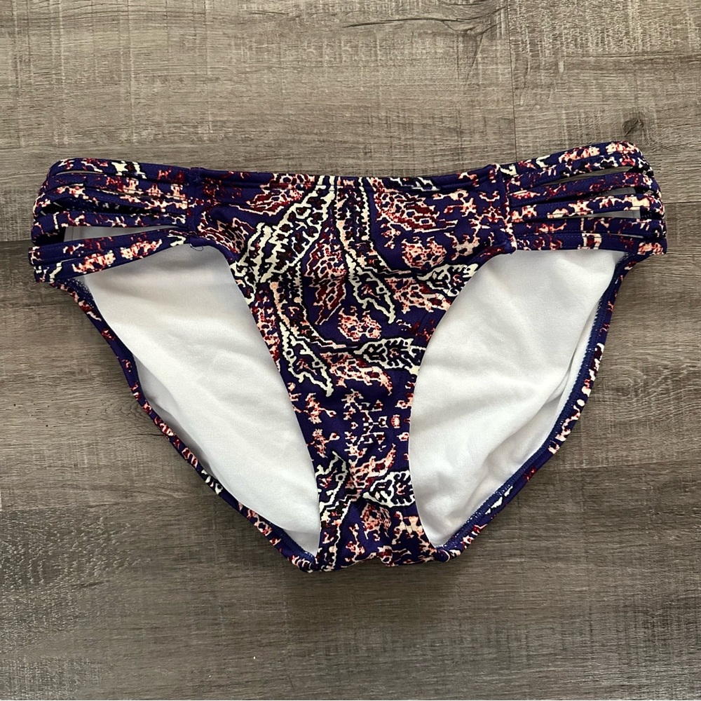 Athleta Aqualuxe Strappy Side Bikini Bottoms Size S